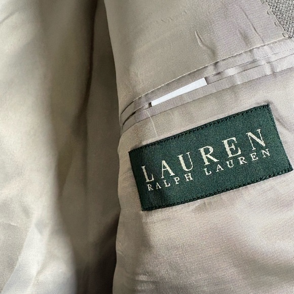 Ralph Lauren Light Tan/Beige Men's Blazer/Sport Coat. Silk/Wool Blend. 46R - Picture 6 of 16